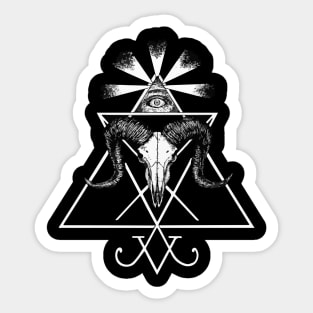 Sigil of Lucifer Satanic Gothic Occult All Seeing Eye Wiccan Sticker